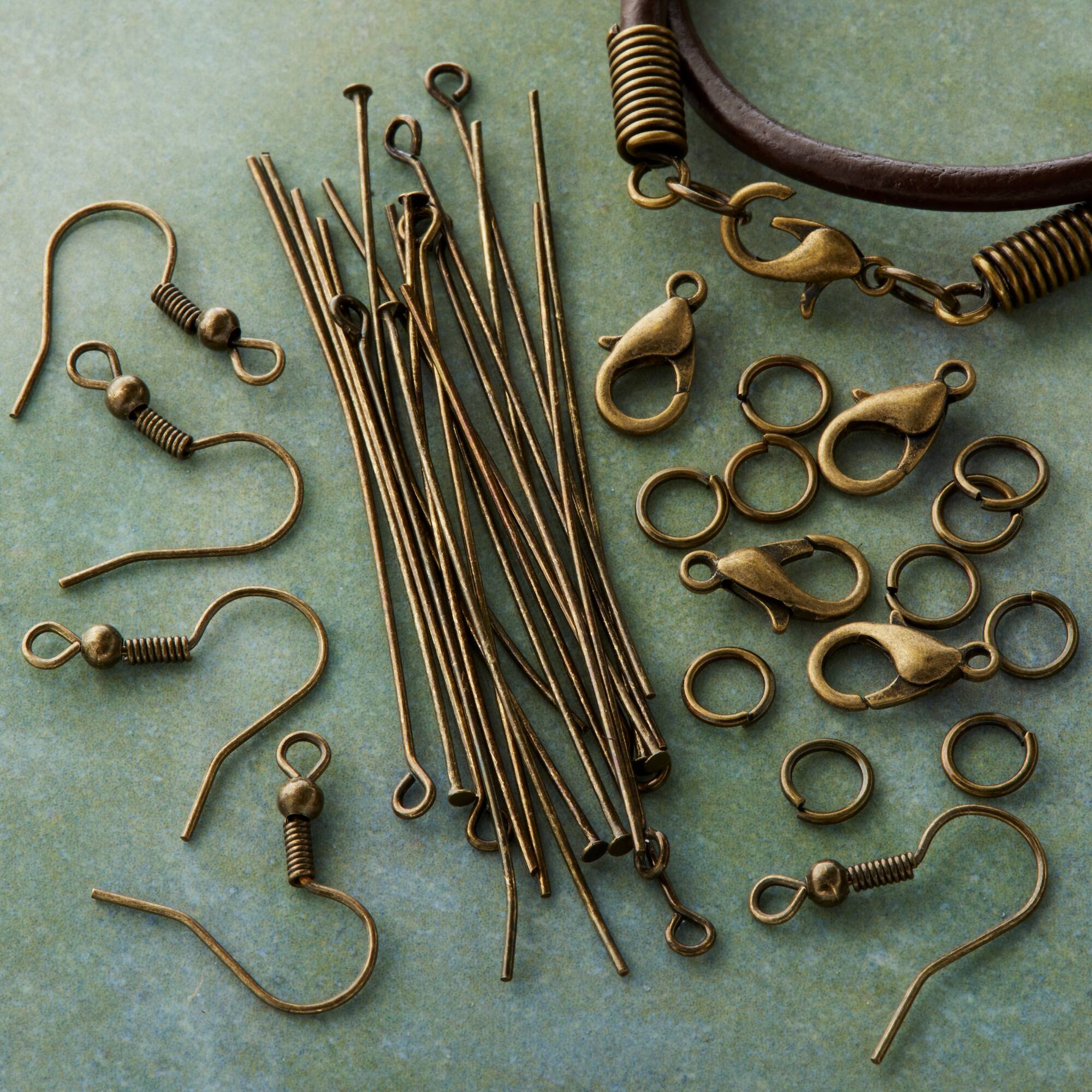 12 Packs: 100 ct. (1,200 total) Oxidized Gold Findings by Bead Landing™